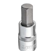 1/2" Socket Bit, Hexagon Interior, 9 mm, Length 62 mm