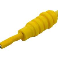 Connecteur de cosse de câble M plat 0,8 mm jaune