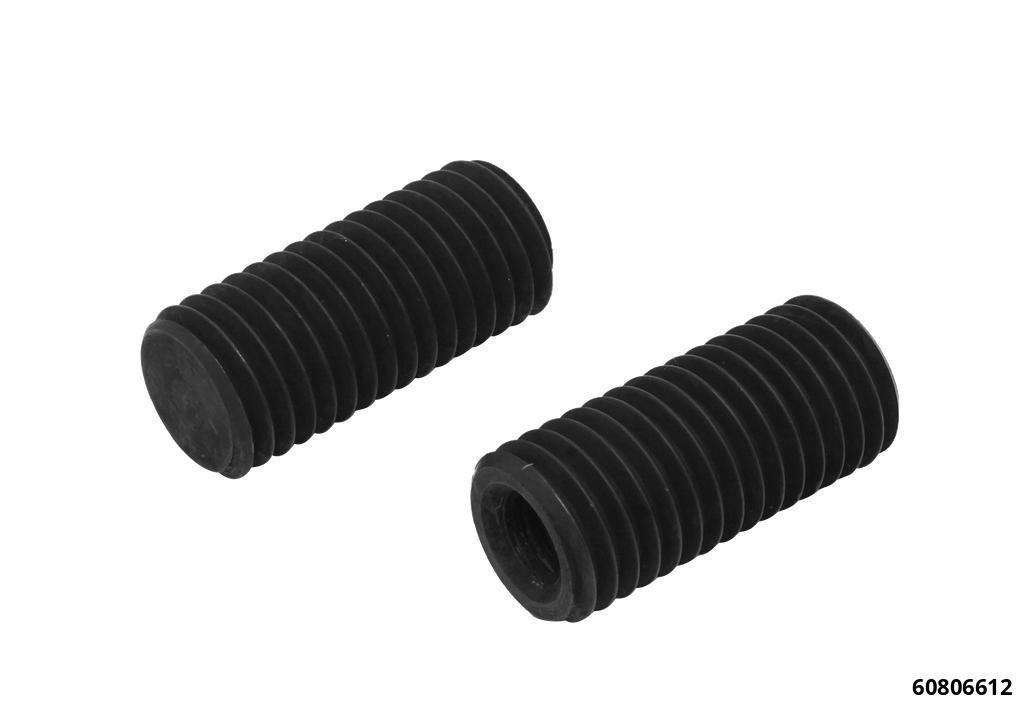 Spindelpaar 40 mm lang als Ergänzung für Abstützfuß-Längsträger