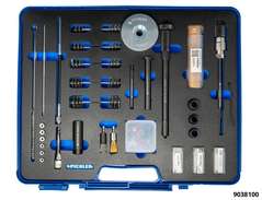 Injector shaft cleaning set with 5 modules