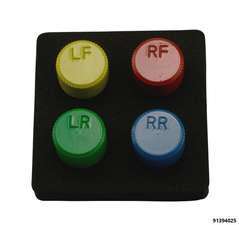 Reifenentlüfter-Aufsätze Set 4-tlg Montagehilfe der RDKS / TPMS Sensoren Aufbewahrung ohne Neuprogrammierung