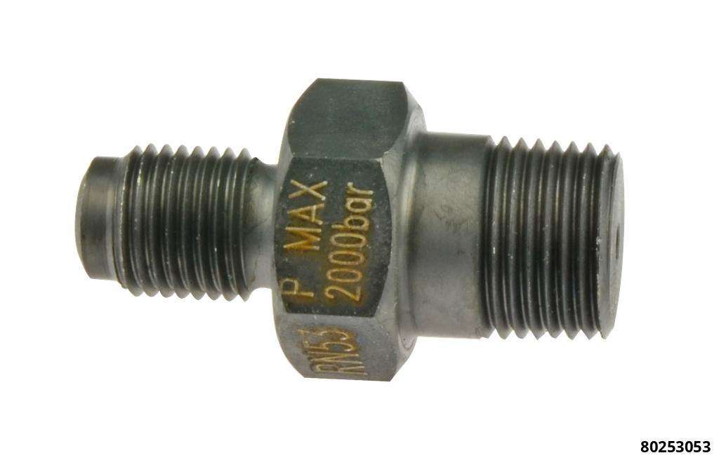 Manchon hydraulique BSP 1/4":NPT 3/8" 2 filetages pour connection des composan hydrauliques