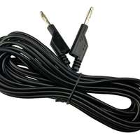 Cable de mesure hautement flexible 5 m a/2 prises noire
