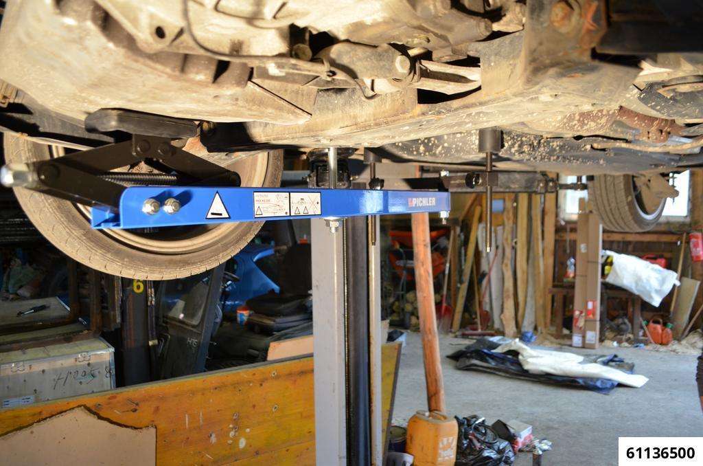 Universal under vehicle engine and gearbox support