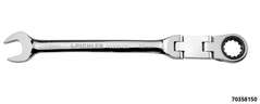 Double joint ratchet open-end wrench 13 mm, Fine-toothed, 120 teeth