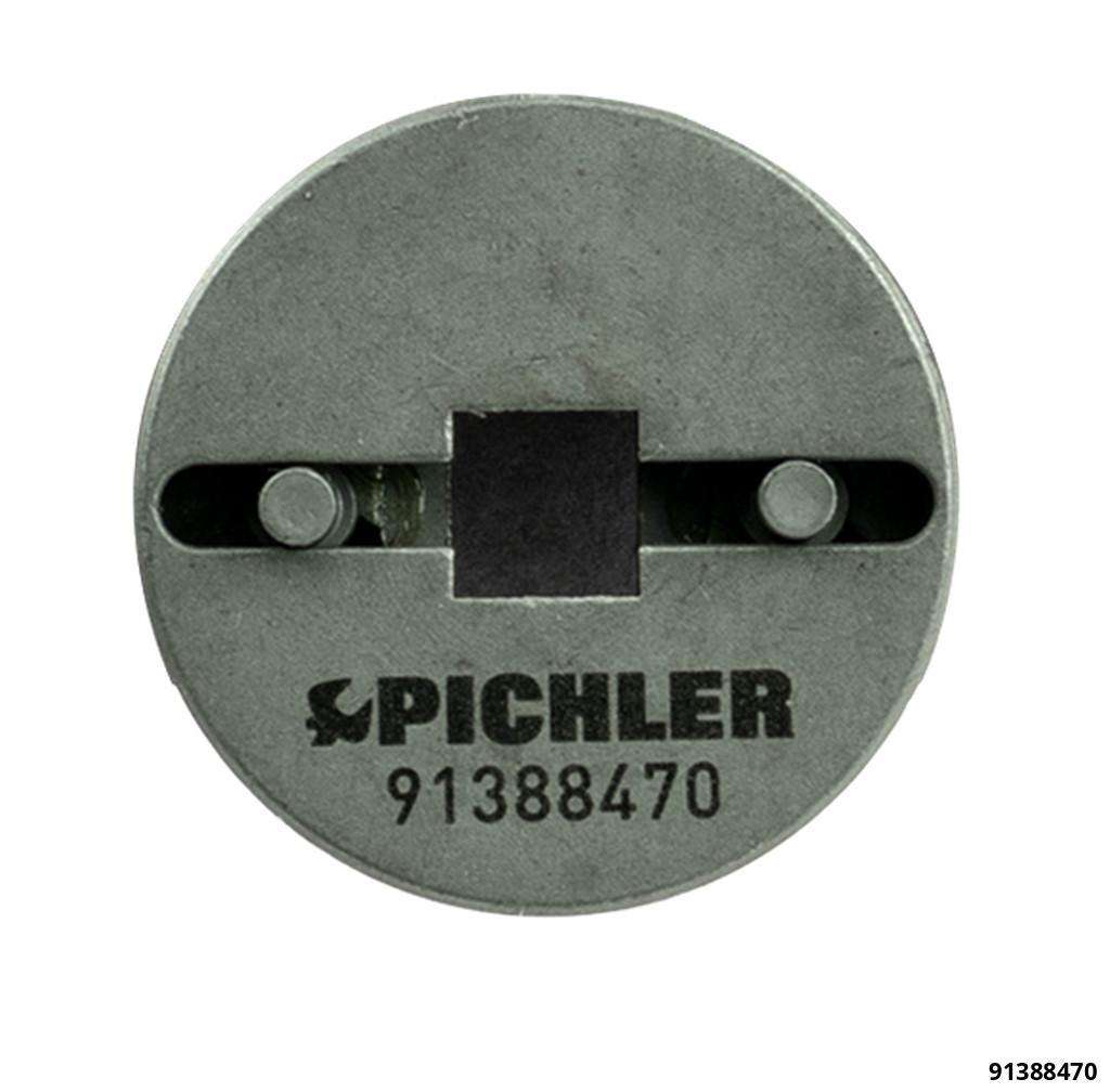 Bremskolben-Dreheinsatz UNIVERSAL mit 2 Zapfen verstellbar vo Ø11 - 29 mm Antrieb = 3/8" innenvierkant