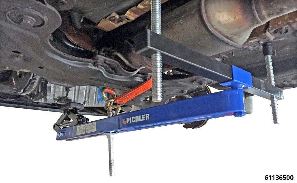 Universal under vehicle engine and gearbox support