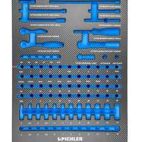 Einlage für 79930040 Steckschlüsselsatz 1/4", 87-tlg. 376x495x32 mm