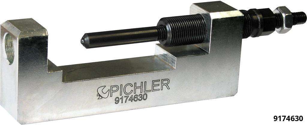 Swing arm clamping screw push out tool