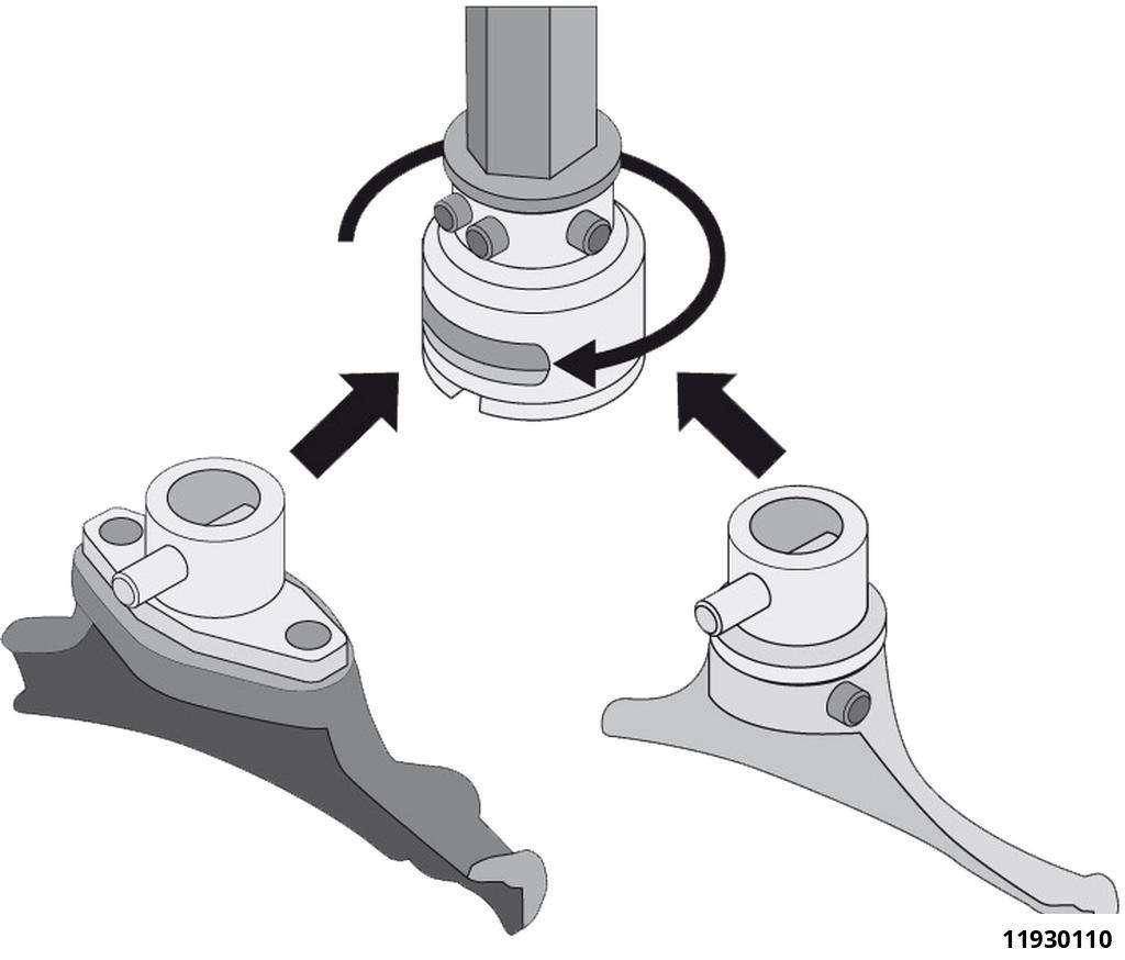 Reifenmontiermaschine Schnellwechselhalter Ø29 mm mit 2 Kunststoff-Montagekopf