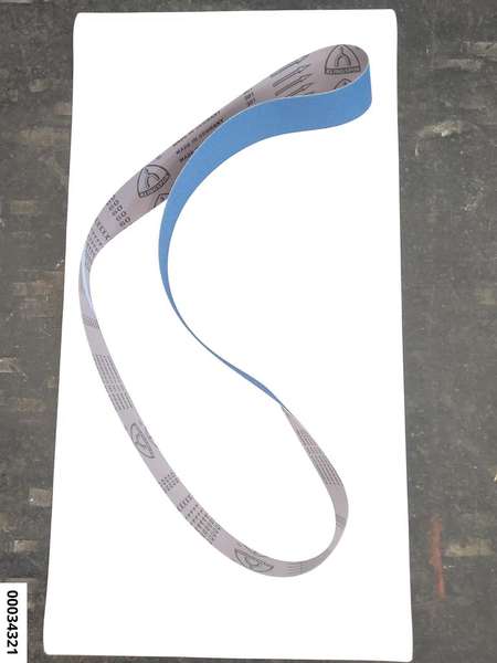 hansewerkzeug Hochleistungs-Schleifband 75x2000mm K60  "blau"  (für Stahl u. Edelstahl)