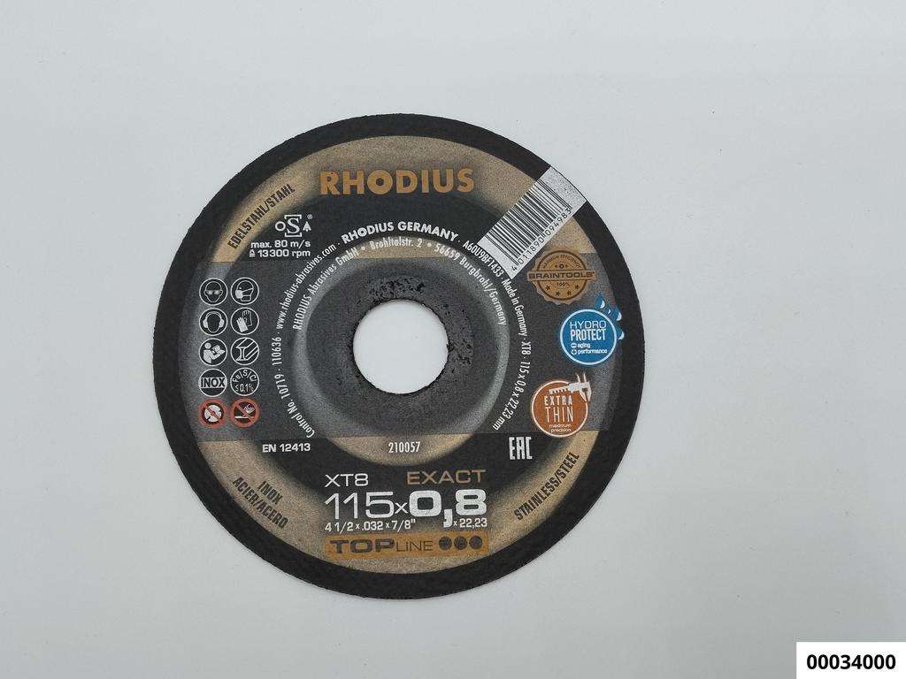 Trennscheibe Typ XT8 115 x 0,8 mm