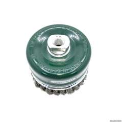 Topfbürste, gezopft,  100 mm M14 x 2,0 VA / 0,35  Drahtstärke