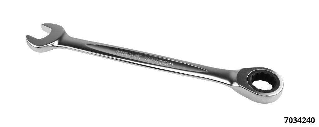 Clé fourche/oeil SW 24 Droite à denture fine