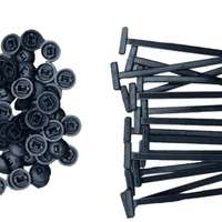 T-clip cable ties, 100 pcs.