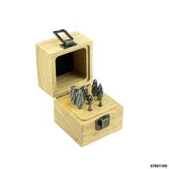 Hartmetall-Frässtifte-Set 10-tlg. mit Alu-Zahnung & 6 mm Schaftdurchmesser