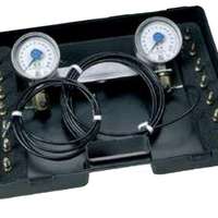 Bremsdruck-Prüfgerät BDP 4 2 Manom. 0 bis 160 BAR 2 Leitungen 7 Adapter