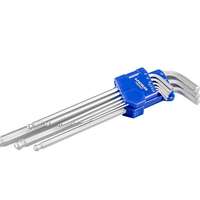 Hex key set, 9 pcs, metric
