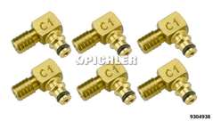 jeux de retour carburant injecteur CR 6 PCS ,adapteur pour injecteur BOSCH