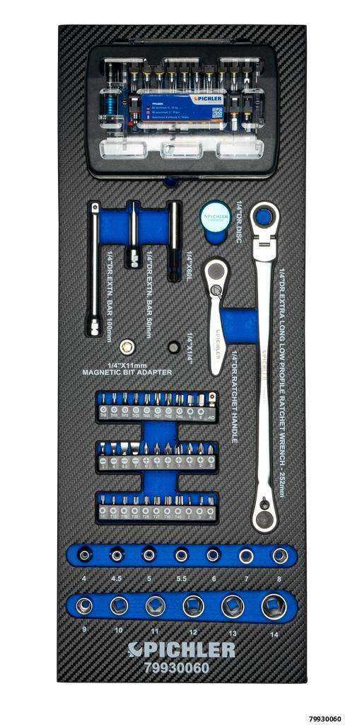 Bit & Micro-Bit Set 1/4", 107 pcs.