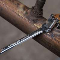 Double joint ratchet open-end wrench 13 mm, Fine-toothed, 120 teeth