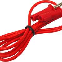 Safety Test Lead Stackable Plugs Ø 4 mm 1.2 m Red