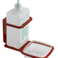 MODUL 1: Halter für Desinfektionsmittel pulverbeschichtet in rot