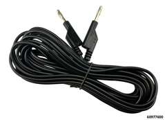 Cable de mesure hautement flexible 5 m a/2 prises noire