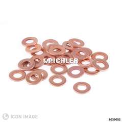 KE-Autoparts 150-Piece Copper Injector Washer Assortment Kit – Diesel Engine Seal Rings – Germany