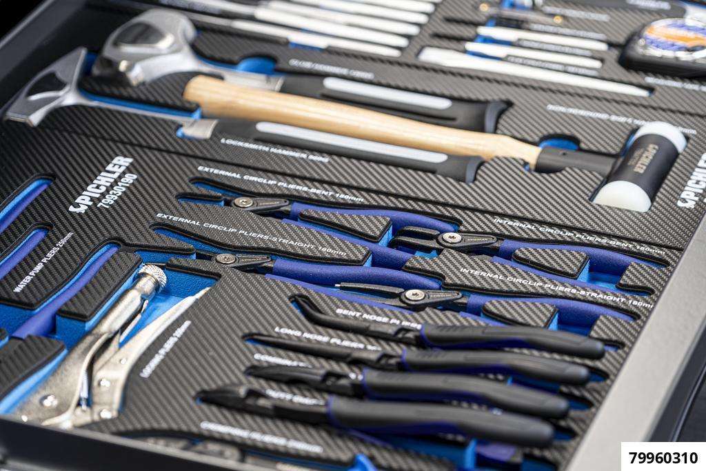 Tool Cabinet P36s, Color: BLACK, incl. tool assortment 558 pcs. "Expert"