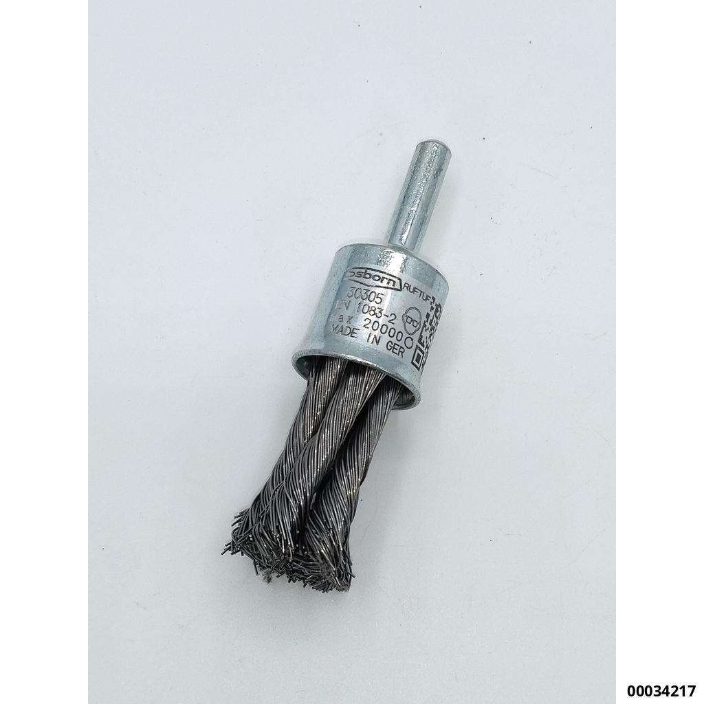 Gezopfte Pinselbürste 20 mm  Schaft 6mm