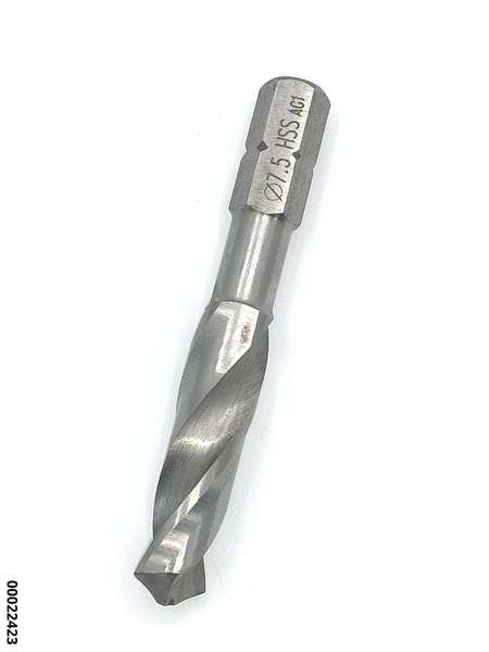 hansewerkzeug HSS-Spiralbohrer-Bit mit 1/4" Bit- Aufnahme 7,5 mm