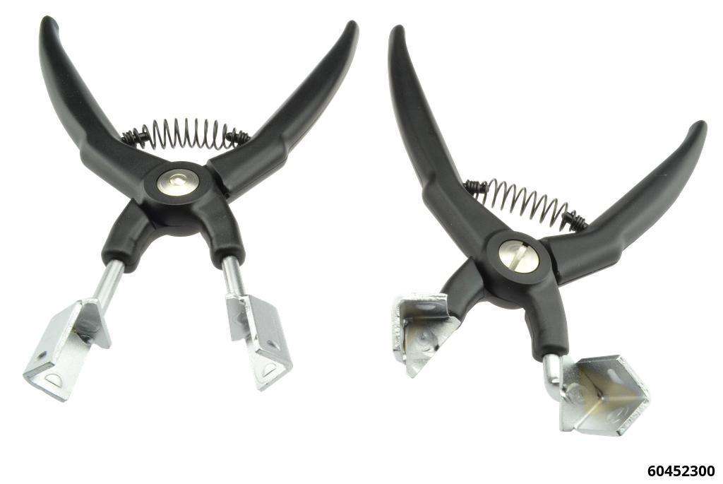 Relay Pliers Set 2 pcs straight and 70°angled jaws