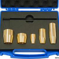 Douilles de montage et gabarit injecteur pompe, jeu 6 pcs ds coffret