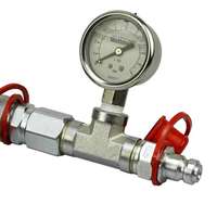 Manometer 0-800 Bar -  Ø 40mm für Hydraulikpumpen m. CEJN-Wallmekanschluss