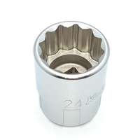 Socket 1/2", 12 Point, 24 mm