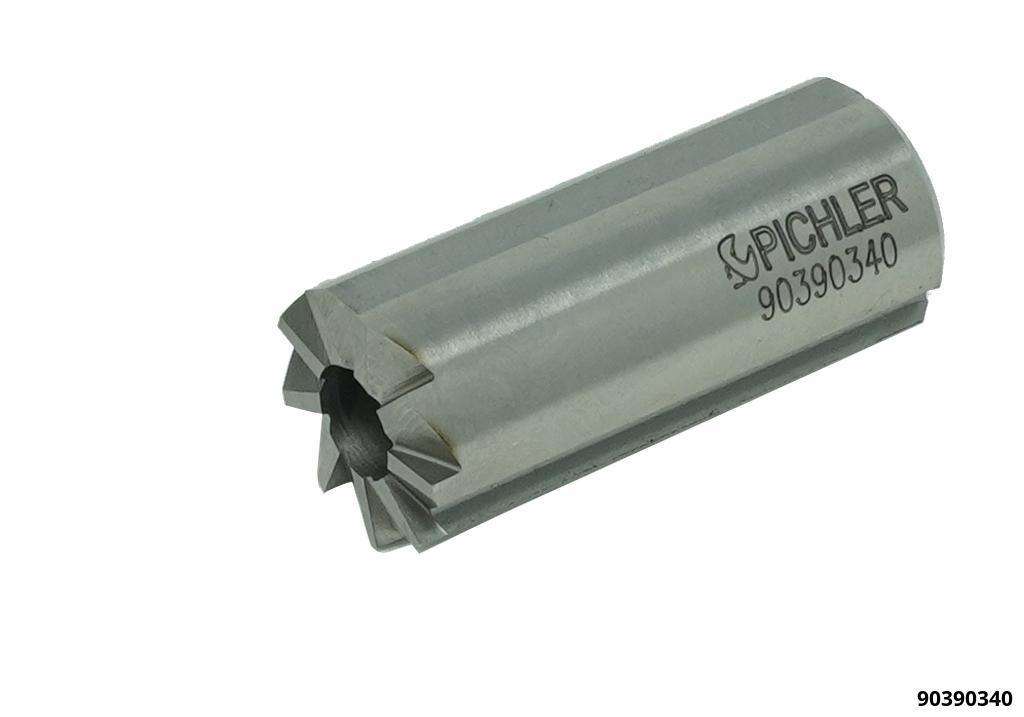 Injektorsitz-Fräser 180° mit Längsnut drm. 17,0 mm durchgehend z.B. Bosch Injektoren