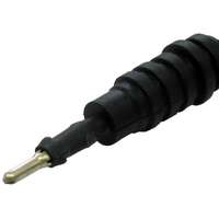 Connecteur de cosse de câble avec cosse de cable ronde noire 1,5 mm (pointu/rond)