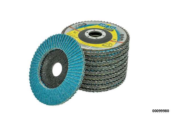 hansewerkzeug 10er-Pack Lamellenschleifteller "Eco-Line"  gekröpft 115mm K40