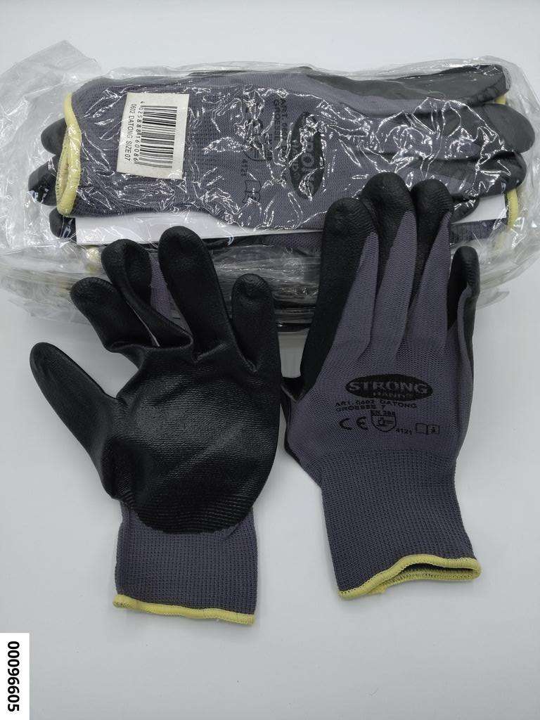 Werkstatt-Handschuh "Nylon-Strick Nitril"  Gr.7  (Teil-Nitril- Beschichtet, EN 388)