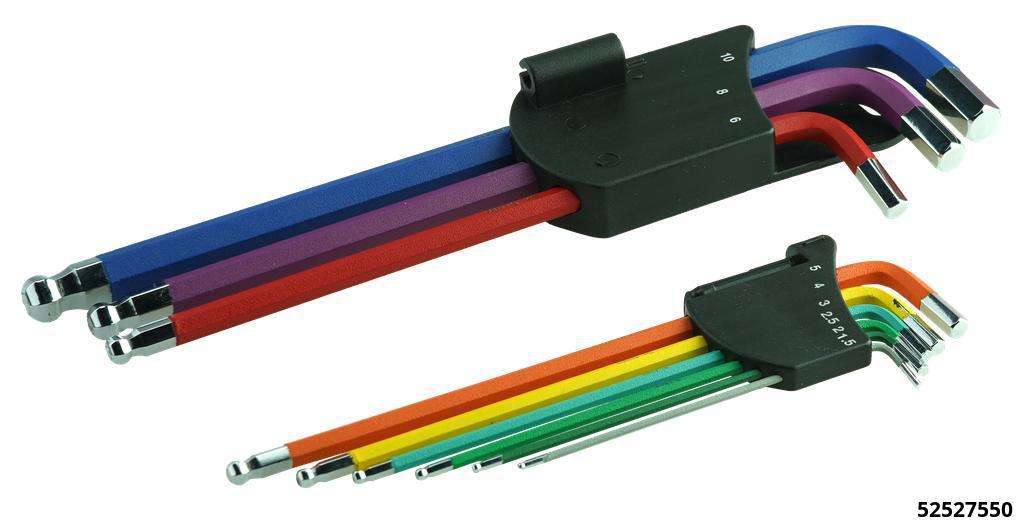 Winkelinnensechskant Kugelkopf m. Magnet lange Ausführung, Farbkennzeichnung