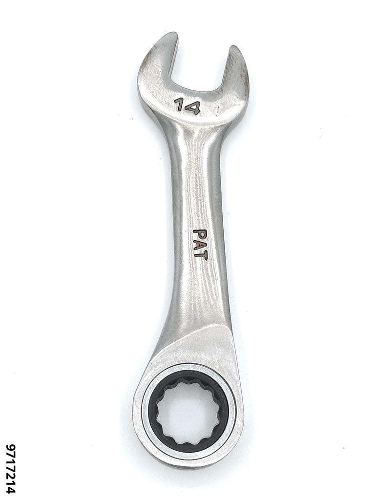 Ring-Maulschlüssel SW14 kurz mit 72-Zahn MULTIGEAR