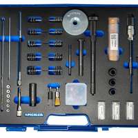 Injector shaft cleaning set with 5 modules