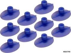 Supports à crochets de traction violette U.V. 10 pcs, supports ovoïdes 33x47