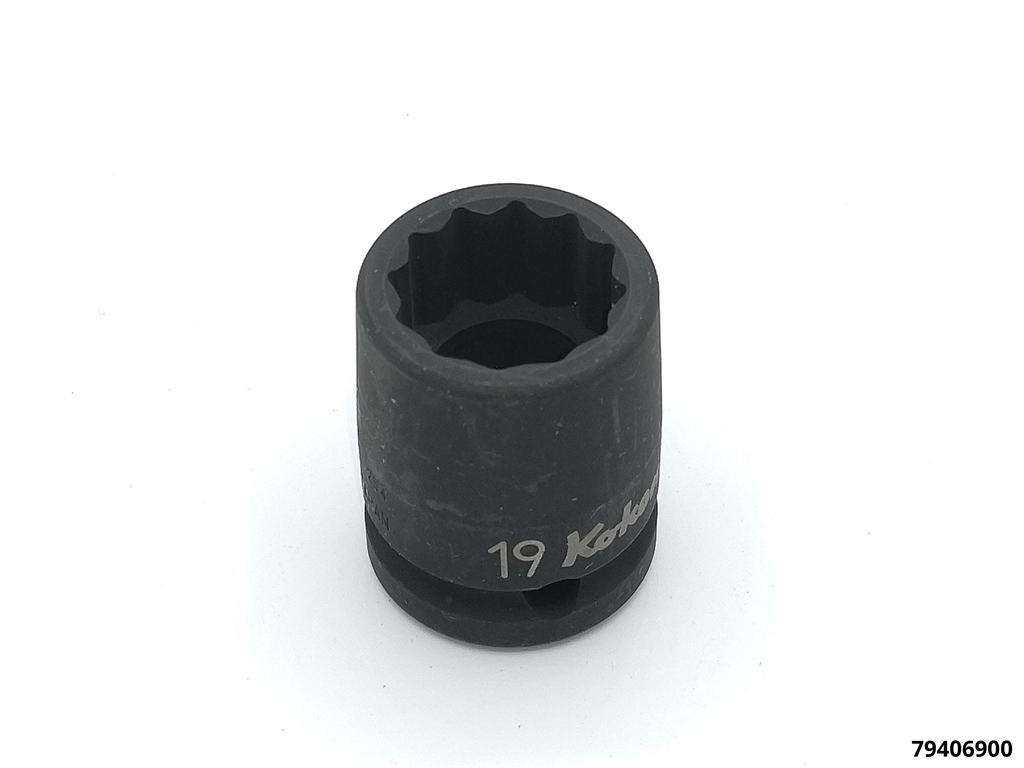 Socket double hexagonal "Impact" 19 mm
