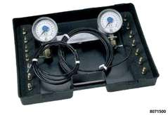 Bremsdruck-Prüfgerät BDP 4 2 Manom. 0 bis 160 BAR 2 Leitungen 7 Adapter