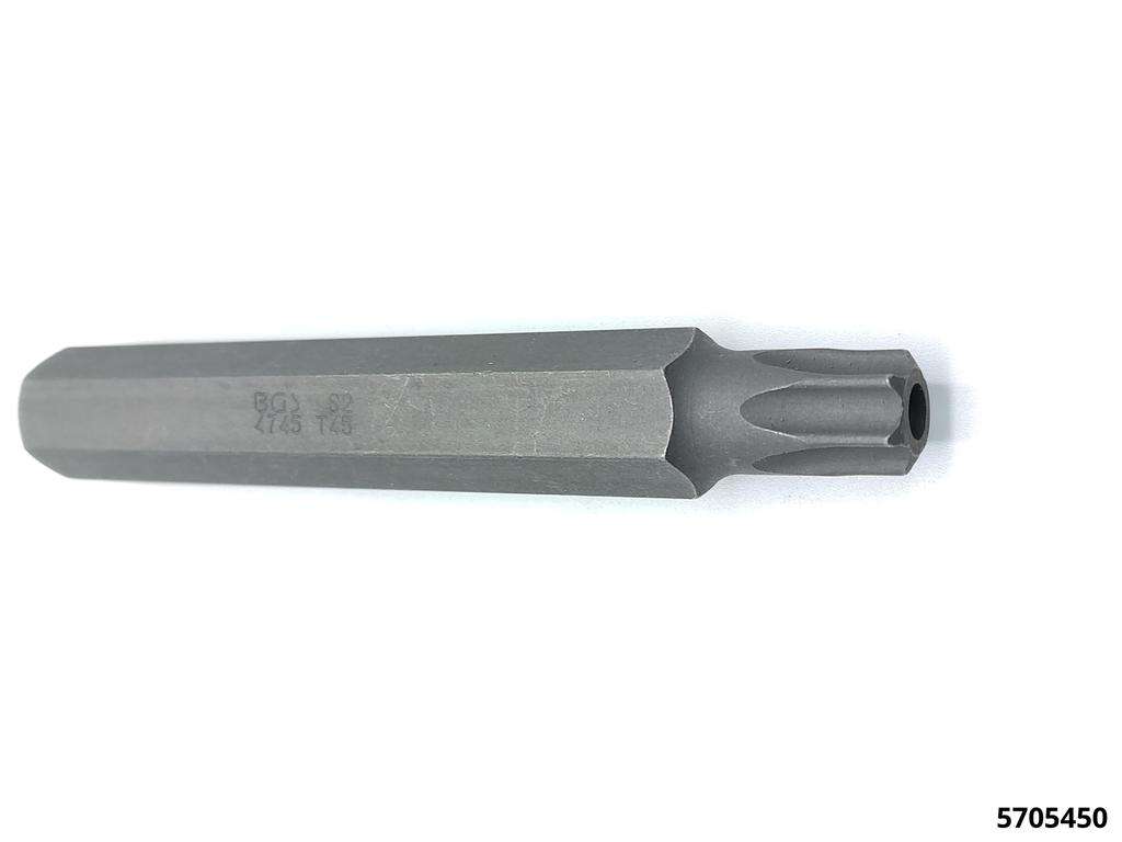Embout Torx avec perçage réception 10 mm TXB 45 x 75