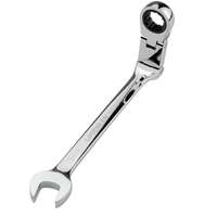 Double joint ratchet open-end wrench 13 mm, Fine-toothed, 120 teeth