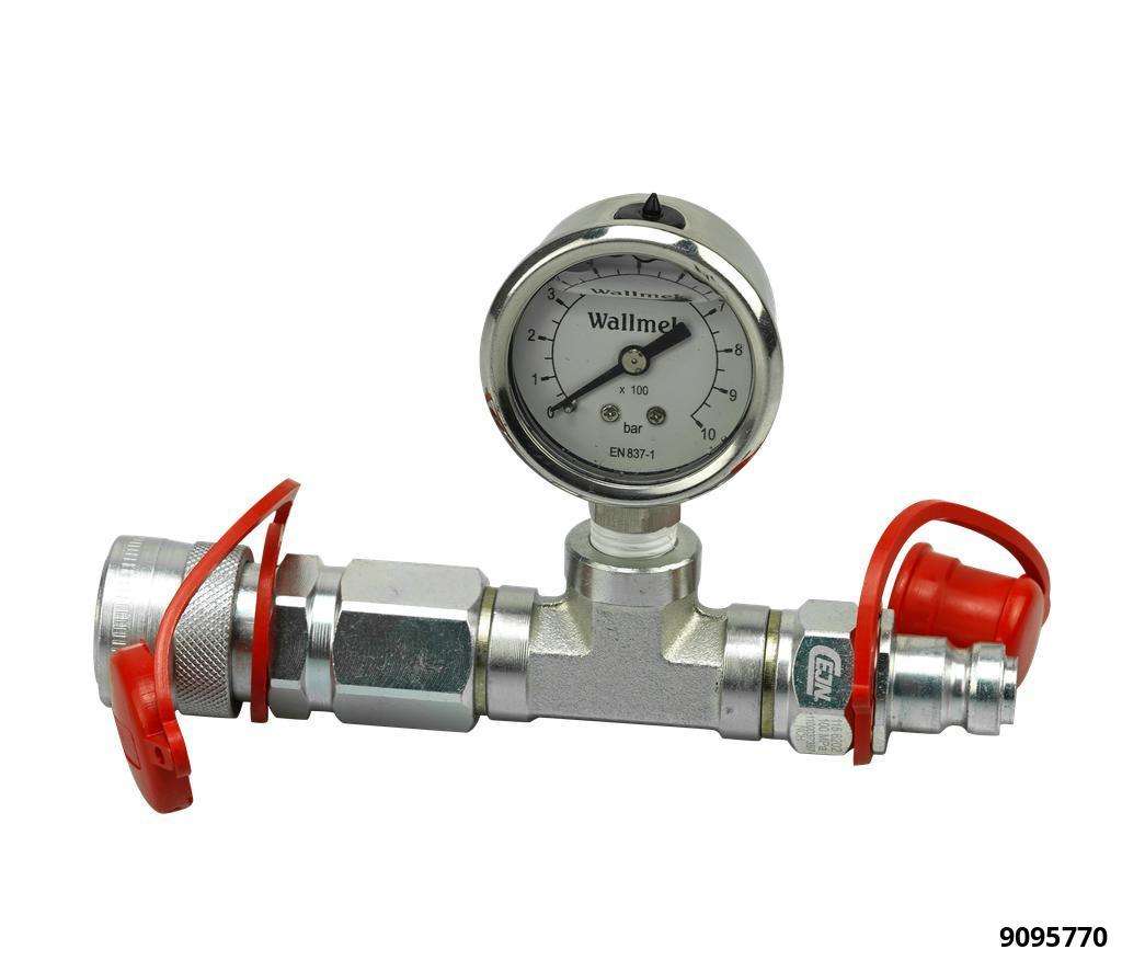 Manometer 0-800 Bar -  Ø 40mm für Hydraulikpumpen m. CEJN-Wallmekanschluss