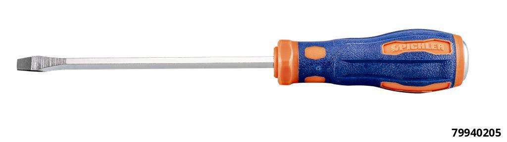 Screwdriver with through blade, SL 5.5 x 100 mm L